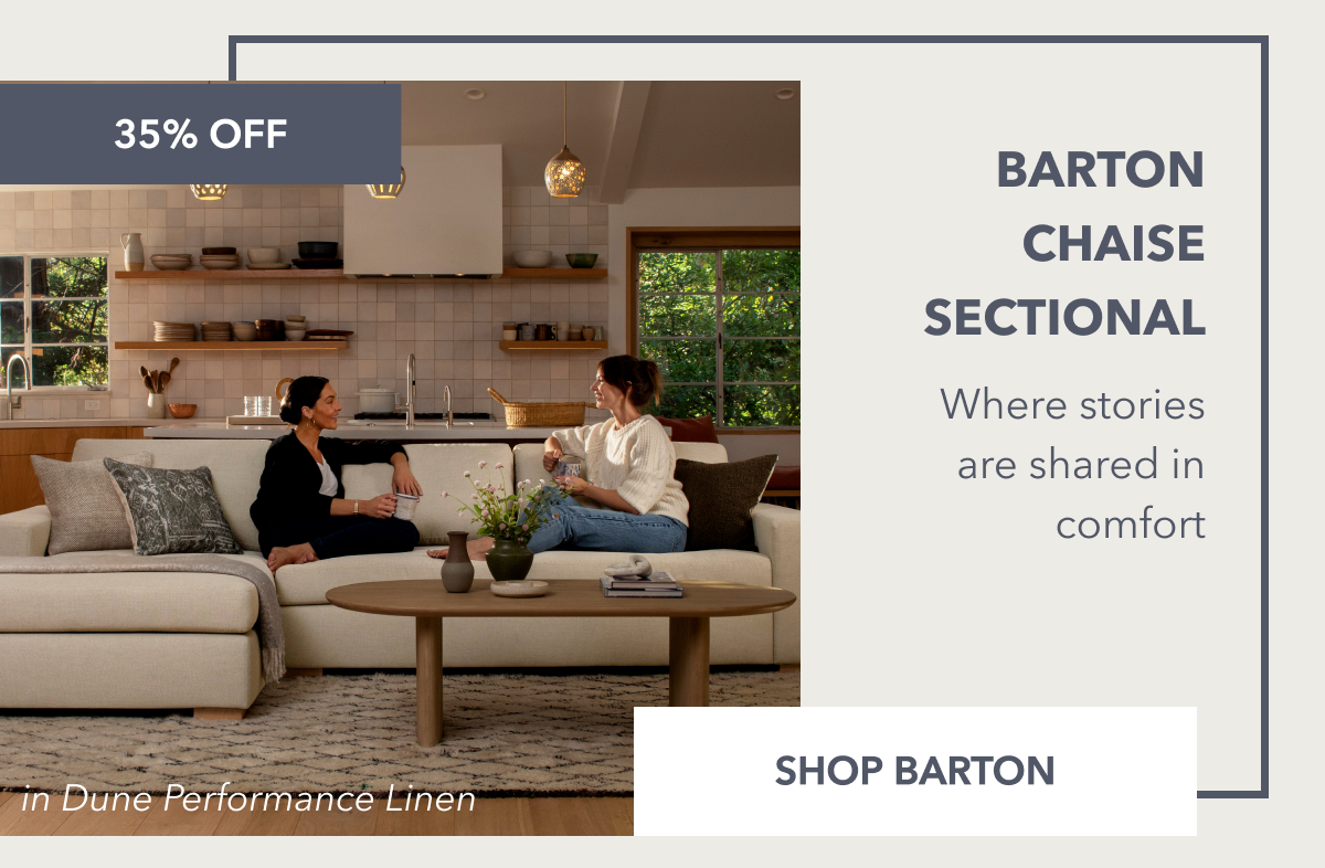 BARTON CHAISE SECTIONAL - 35% Off