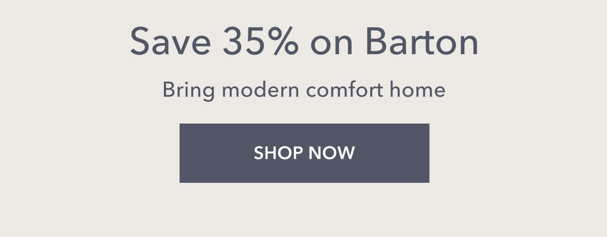save 35% on barton