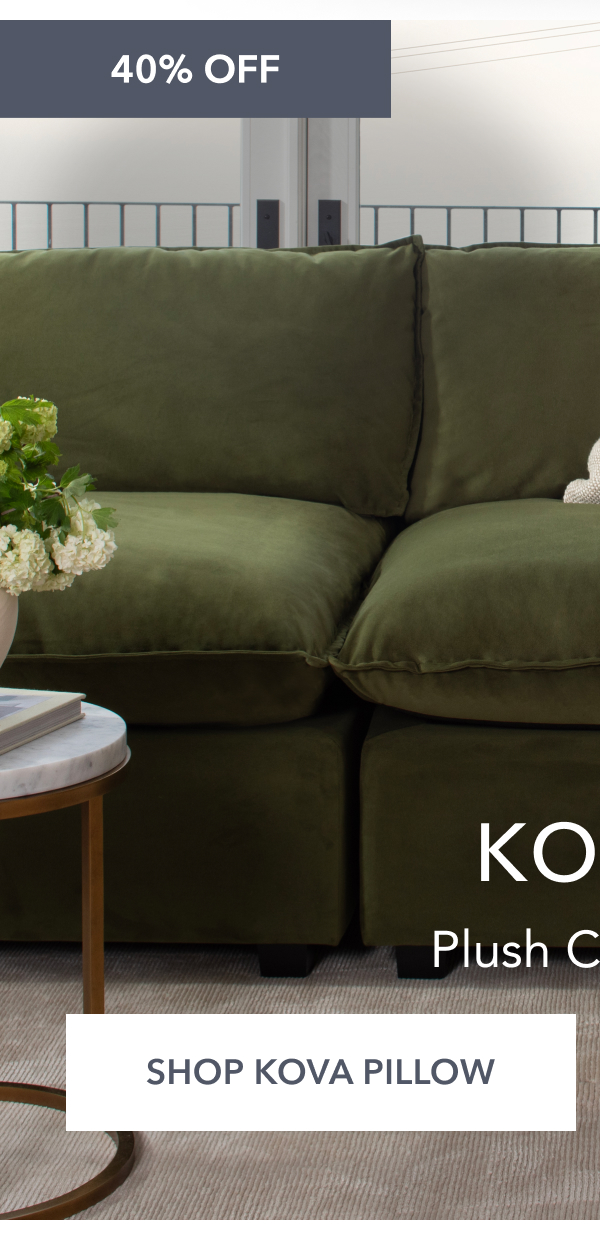 40% Off KOVA Plush Comfort Shop kova pillow