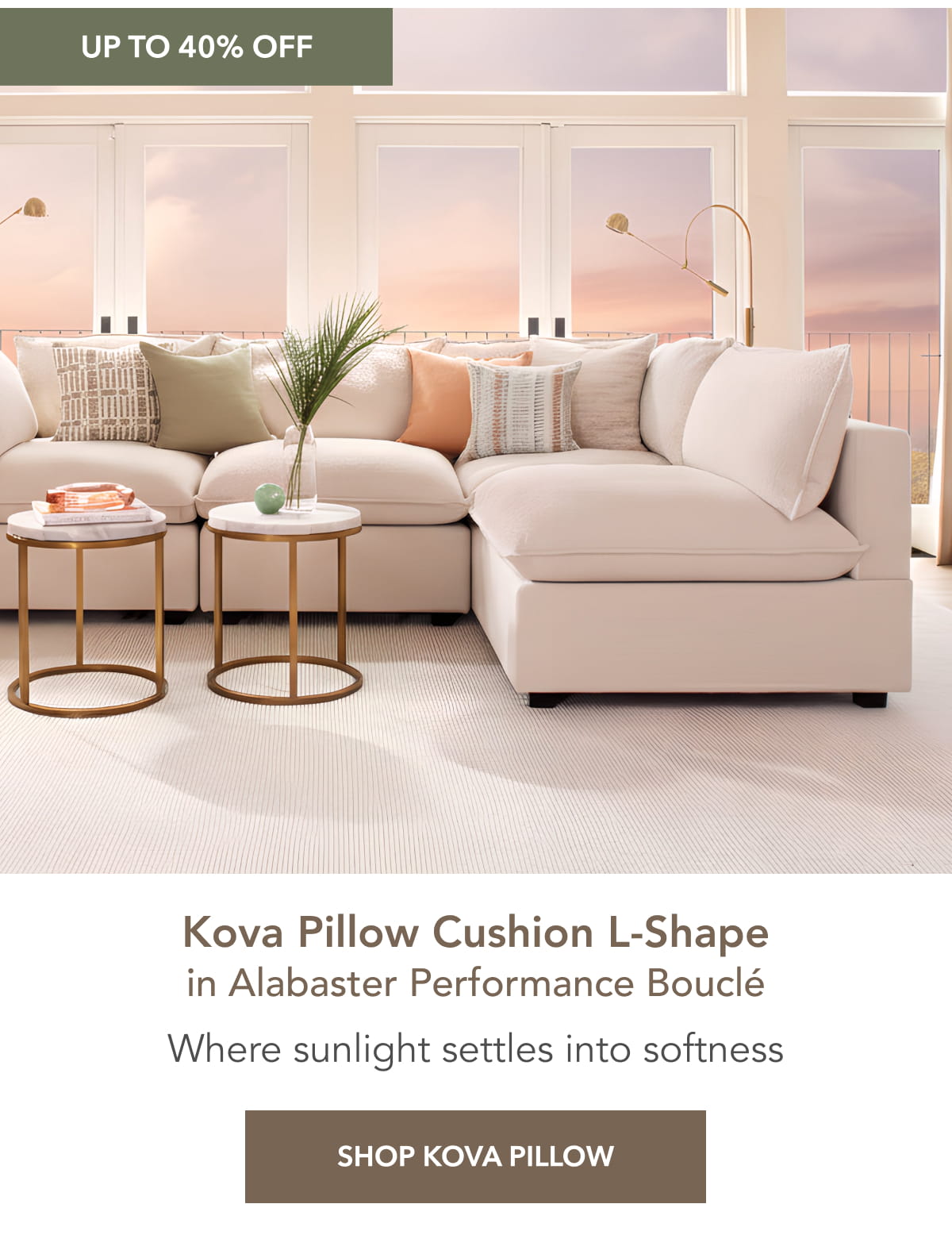 Kova Pillow Cushion L-Shape