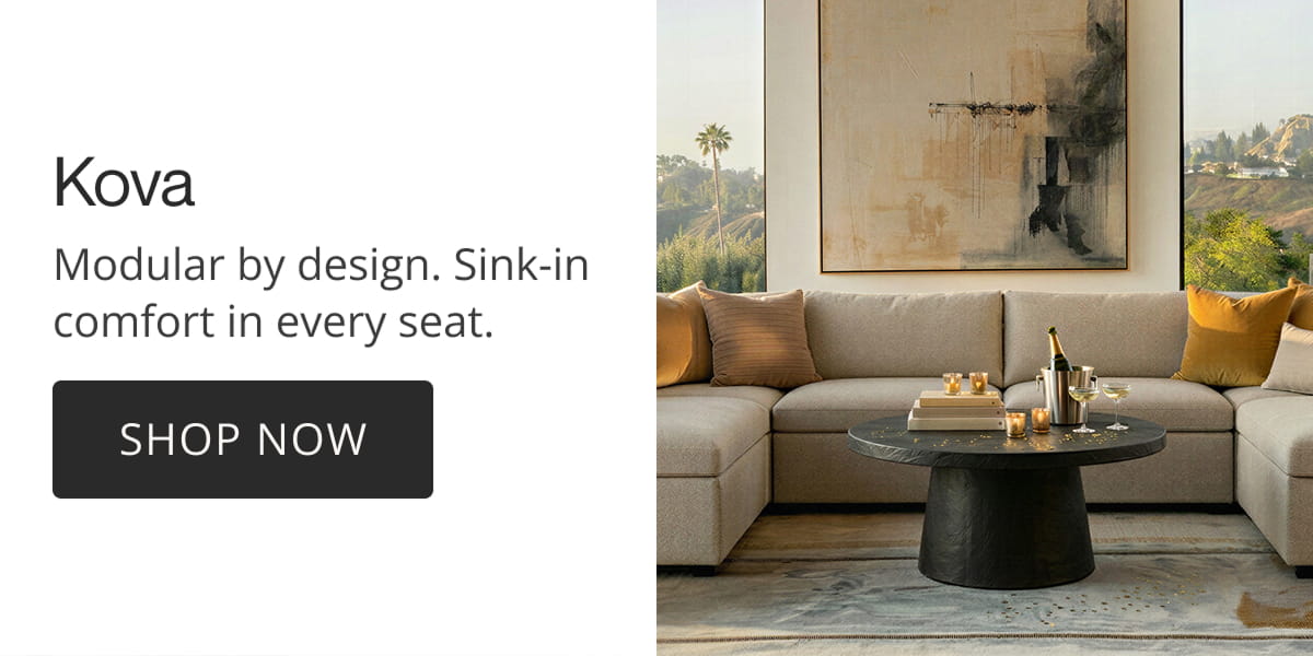 Kova | Modular by design. Sink-in comfort in every seat. Shop Now