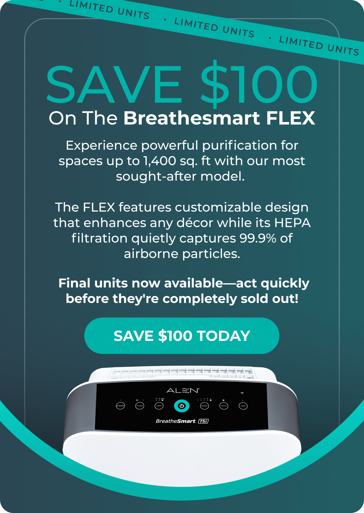 SAVE $100 ON THE BREATHESMART FLEX
