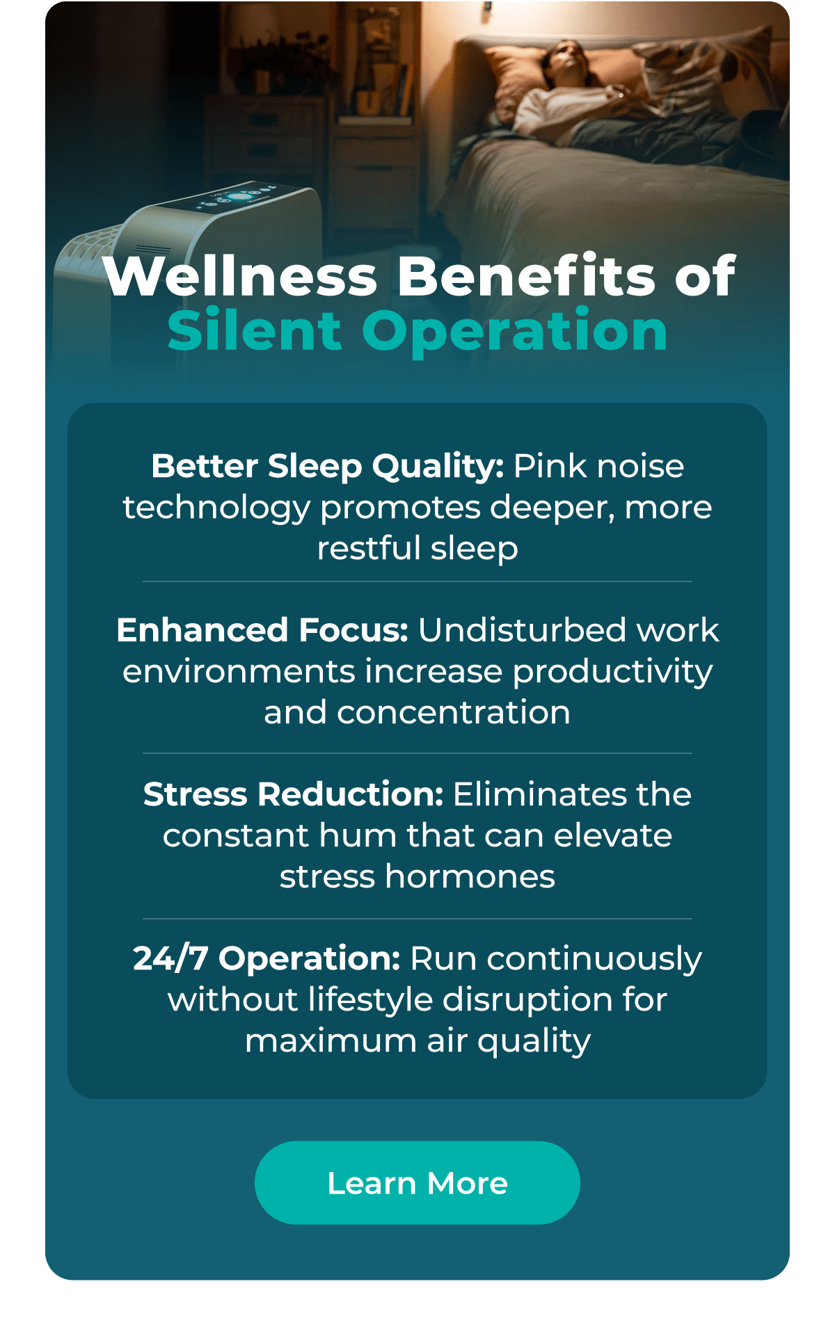 Wellness Benefits of Silent Operation