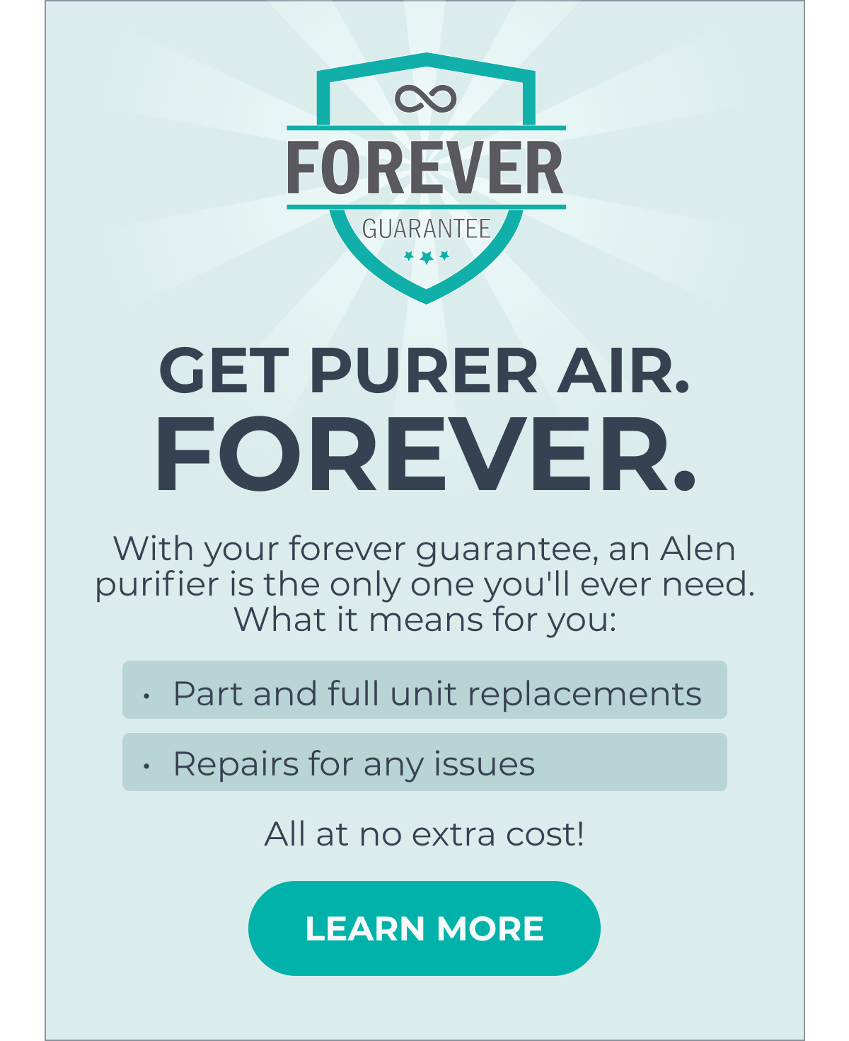 GET PURER AIR. FOREVER.
