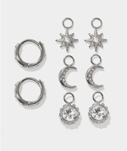 Celestial Interchangeable Huggie Set of 4 | SHOP NOW