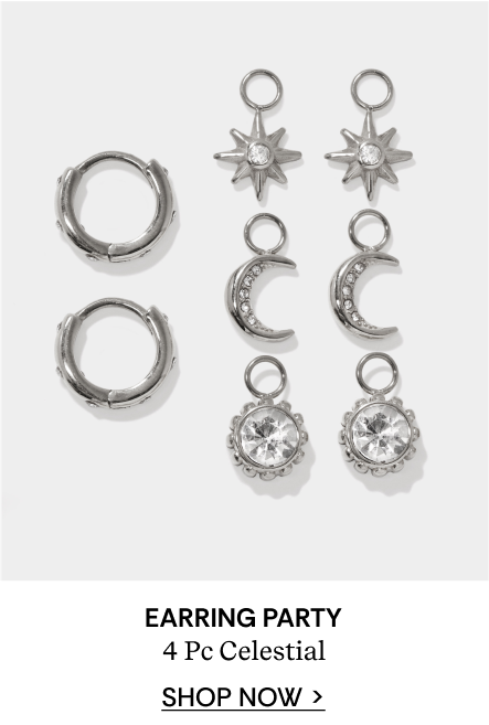 Celestial Interchangeable Huggie Set of 4 | SHOP NOW