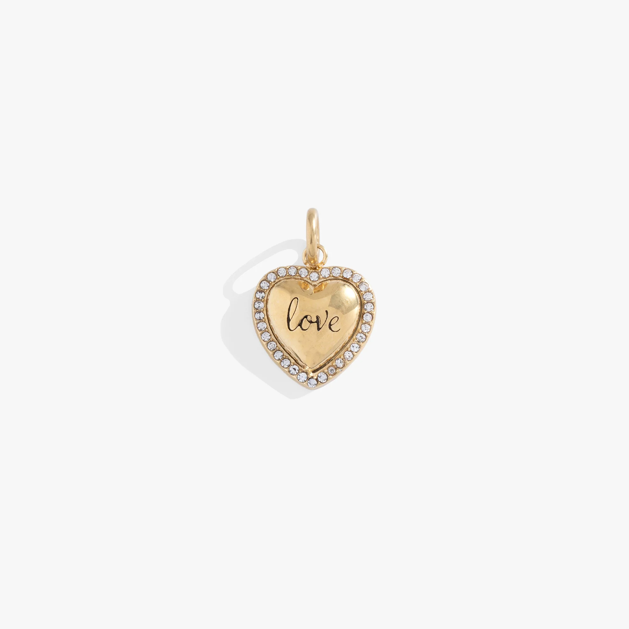 Image of Love Pave Heart&nbsp;Interchangeable&nbsp;Charm