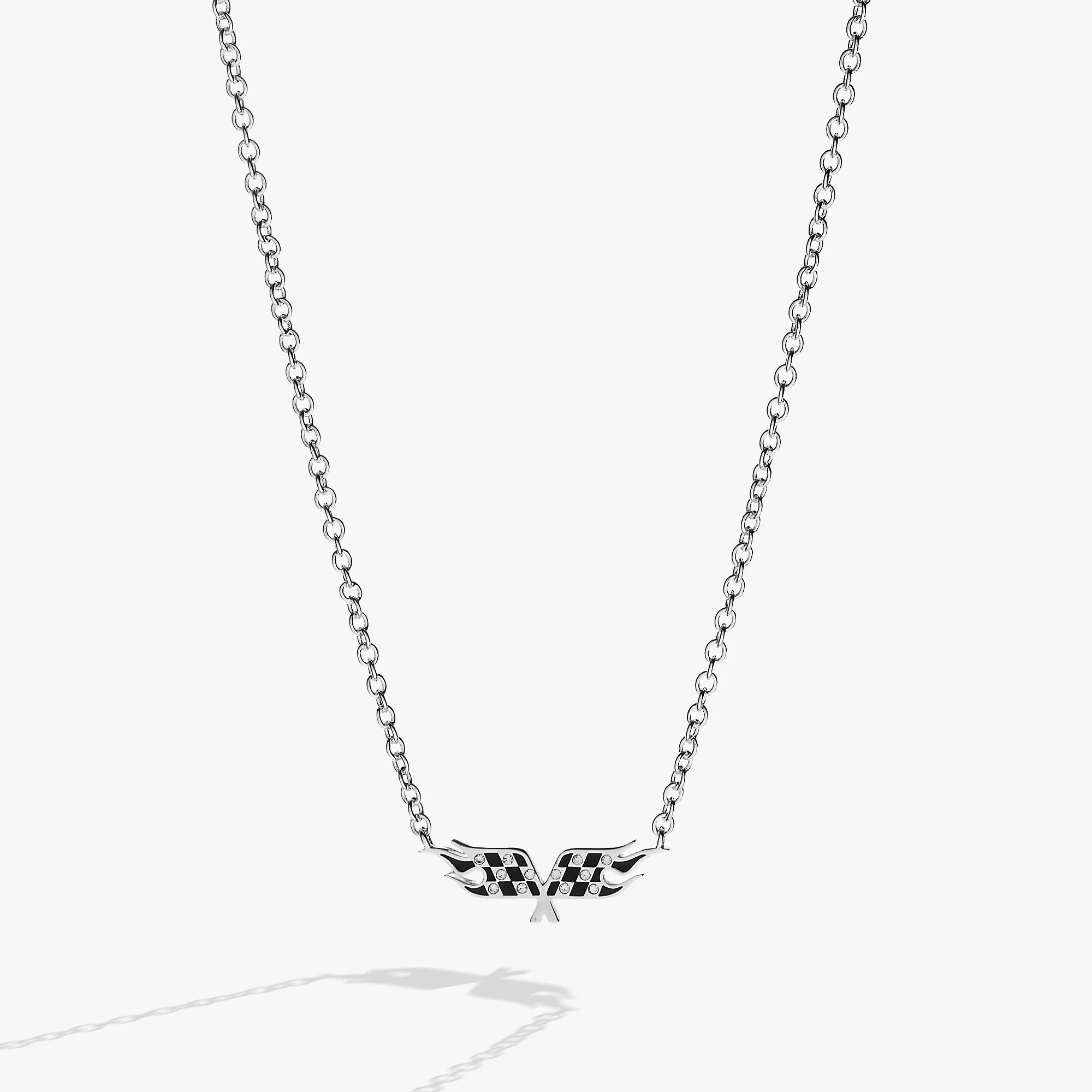 Image of Hot Wheels™ Checkered Flag Necklace