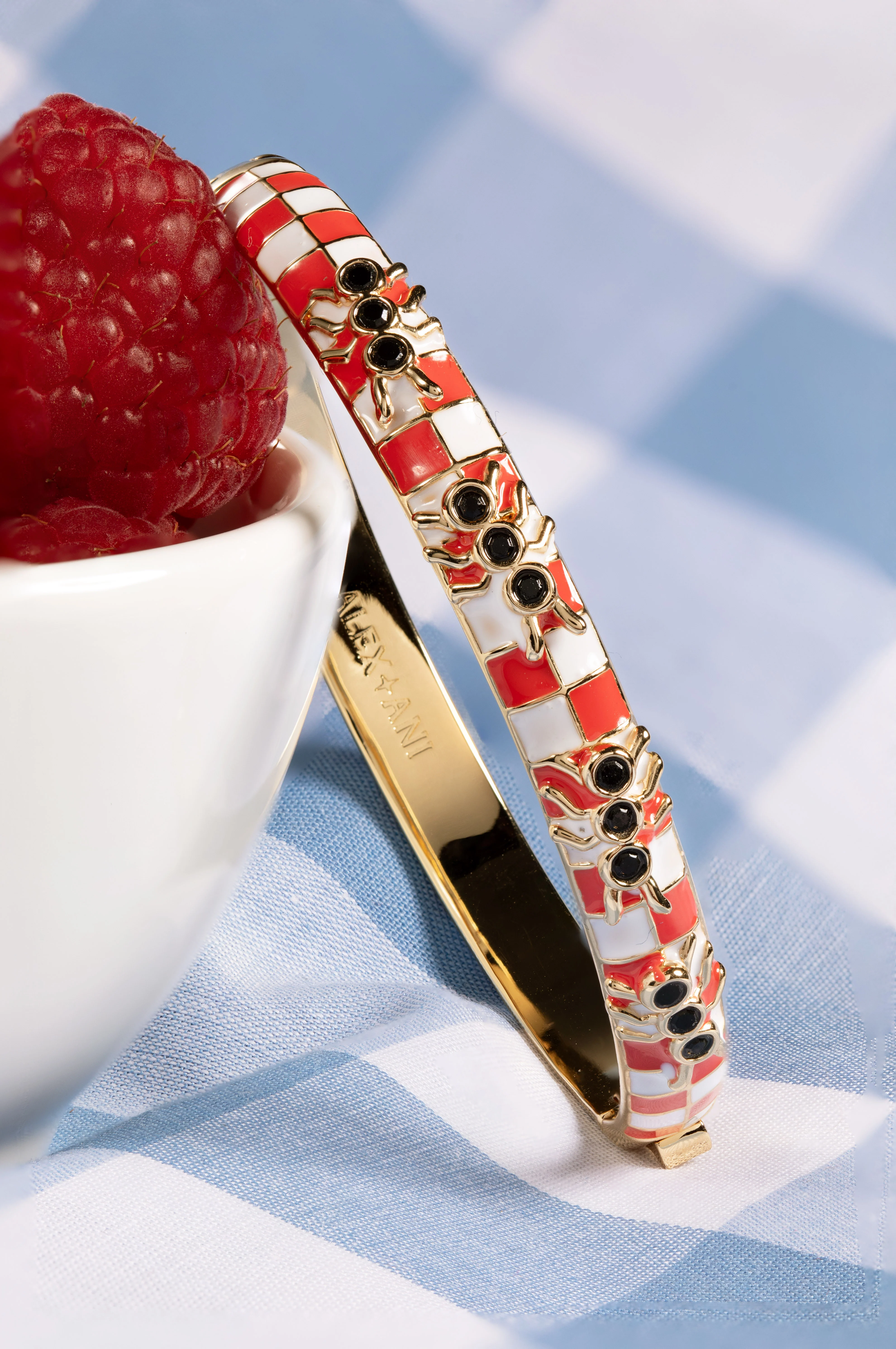 Image of Picnic Blanket Hinge Bangle with Ants