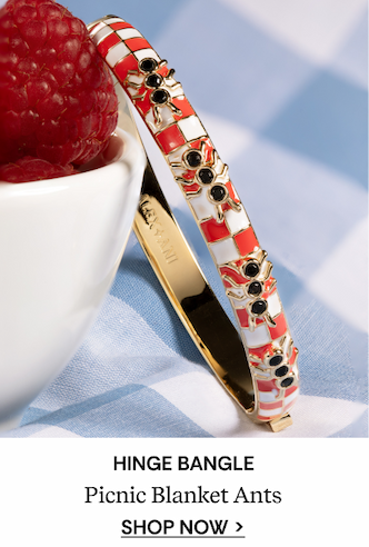  Picnic Blanket Hinge Bangle with Ants | SHOP NOW