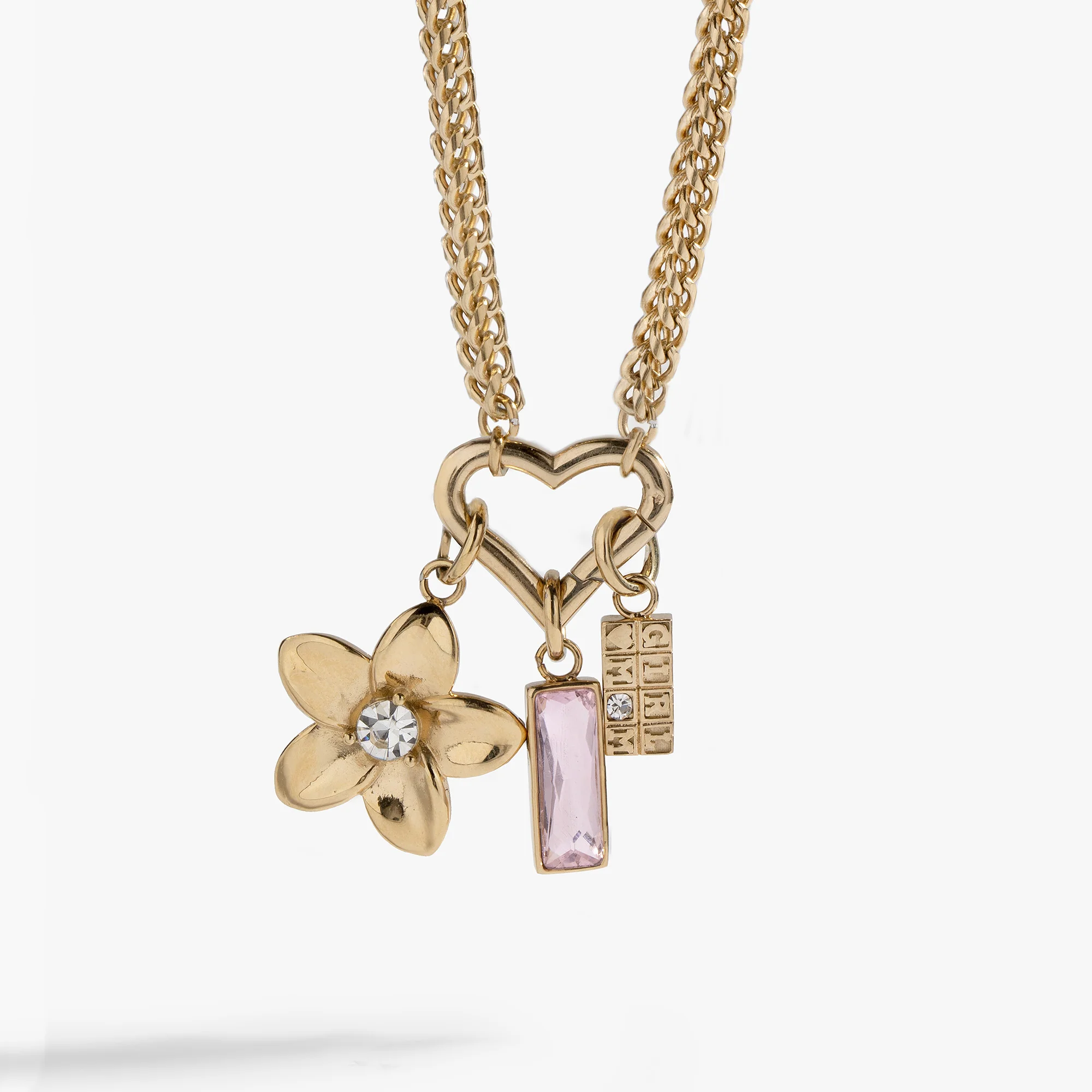 Image of Girl Mom Interchangeable Charm Necklace