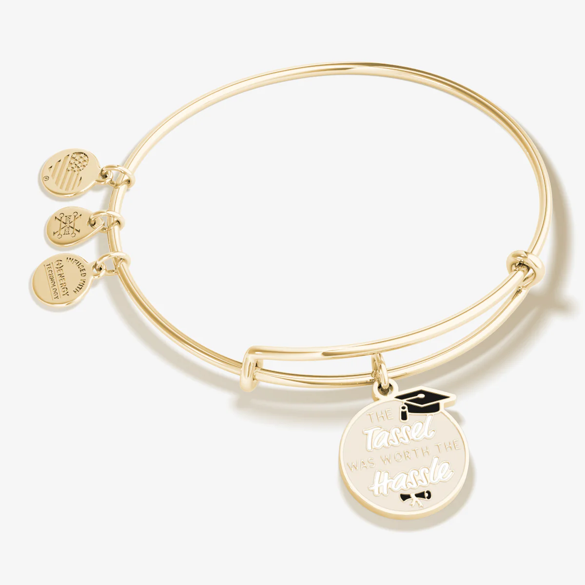 Image of 'The Tassel was Worth the Hassle' Graduation Charm Bangle