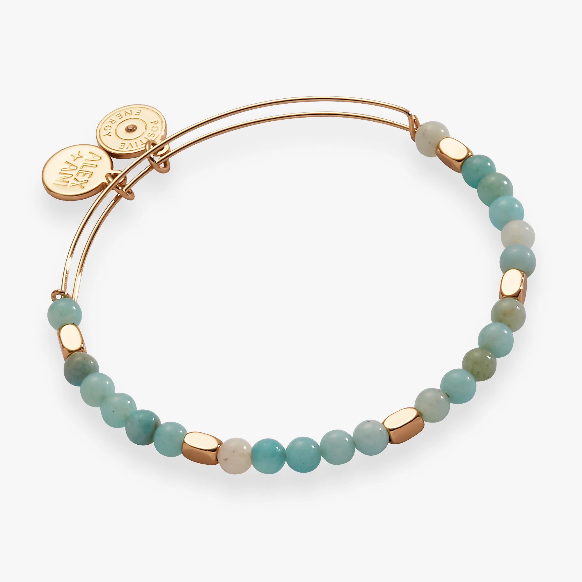 Image of Healing Stone Beaded Bangle Amazonite