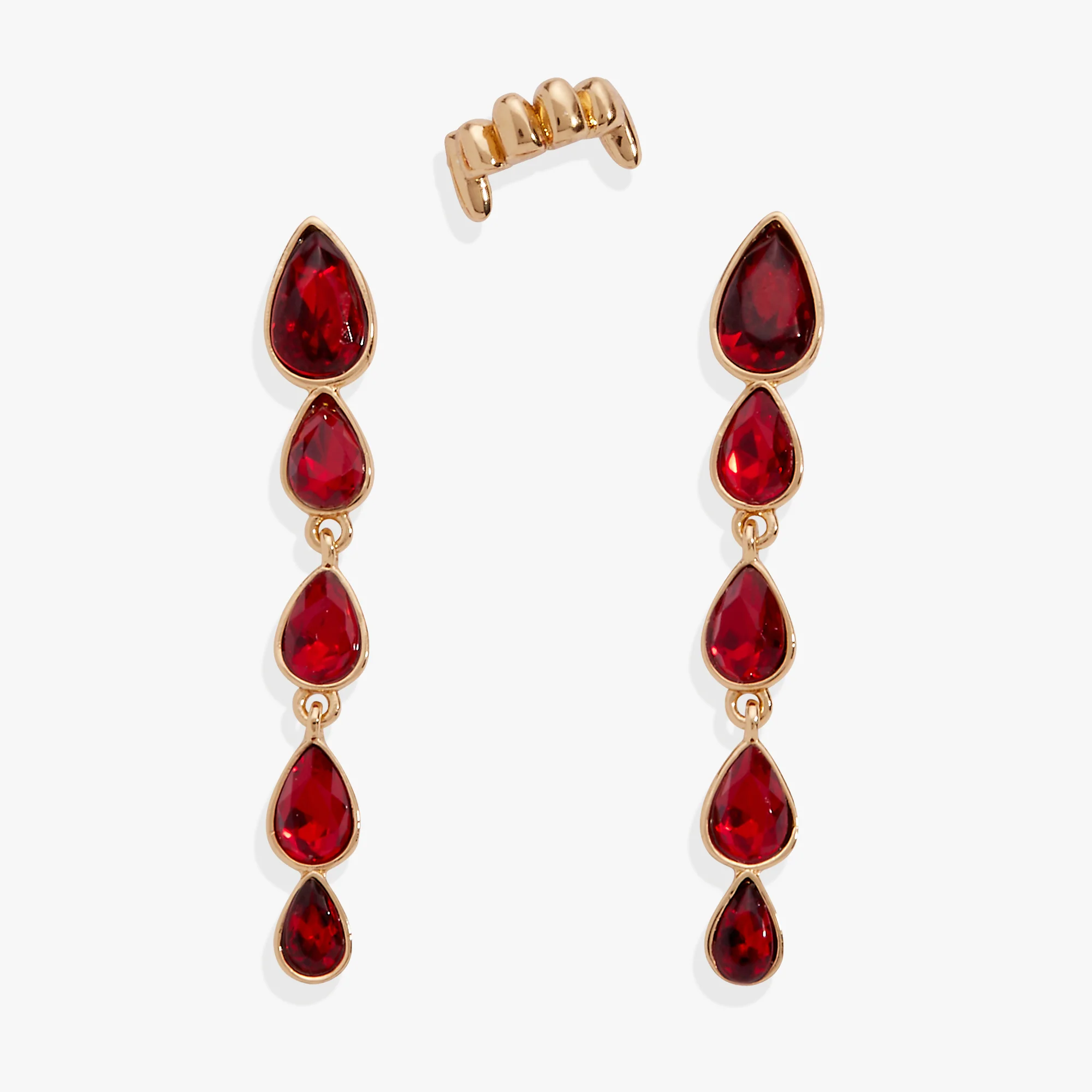 Image of Vampire & Fangs Cuff Earring Set