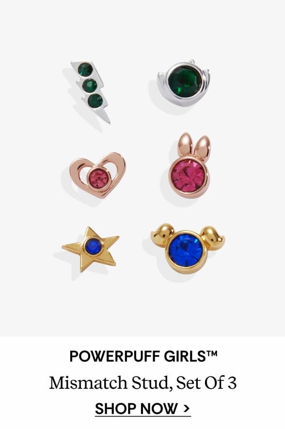 THE POWERPUFF GIRLS™ Mismatch Stud, Set of 3 | Shop Now