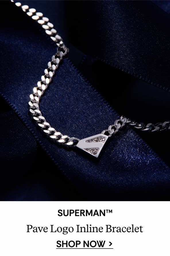 SUPERMAN™ Pave Logo Inline Bracelet | Shop Now