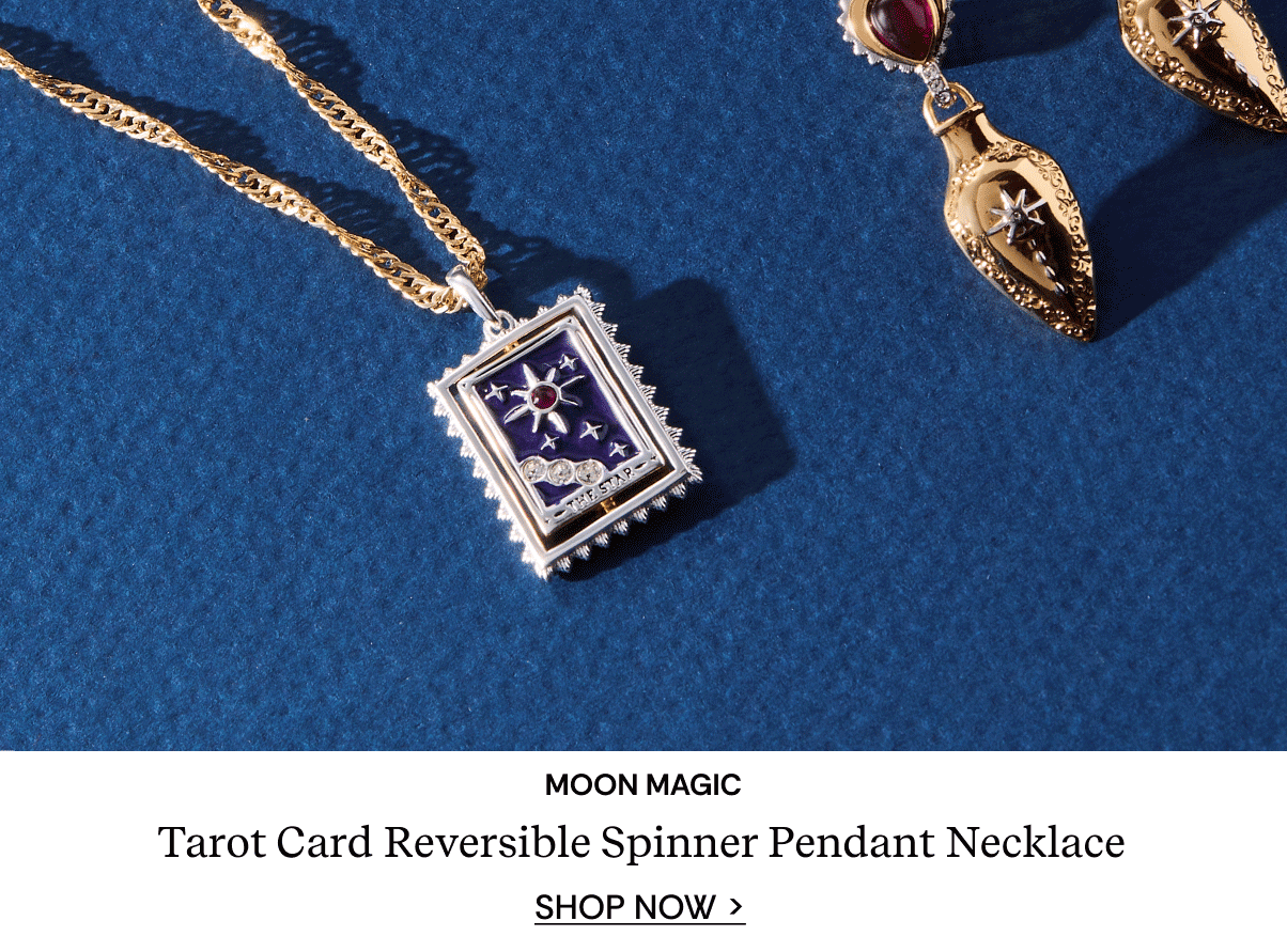 Tarot Card Reversible Spinner Pendant Necklace | Shop Now