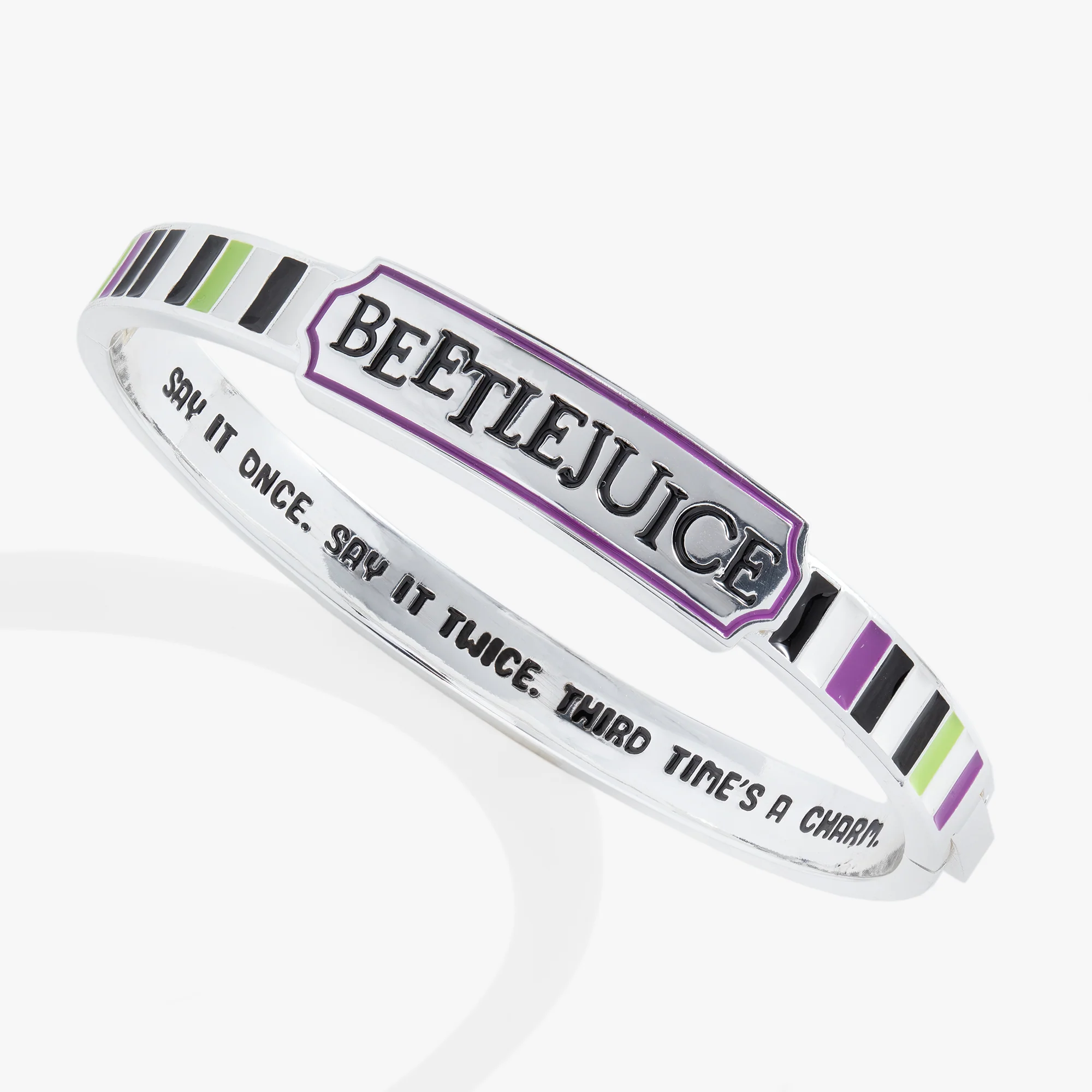 Image of BEETLEJUICE™ 'Say It Once. Say It Twice. Third Time's A Charm' Bangle
