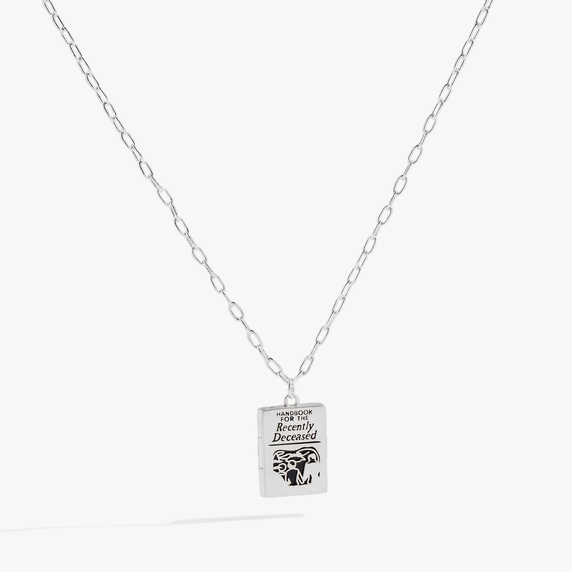 Image of BEETLEJUICE™ 'Handbook for the Recently Deceased' Pendant Necklace