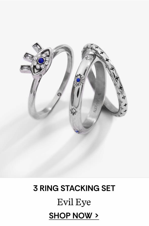 Evil Eye Stacking Ring Set of 3 | Shop Now