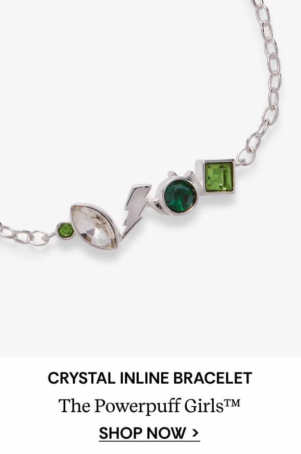 THE POWERPUFF GIRLS™ Buttercup Crystal Inline Bracelet | SHOP NOW