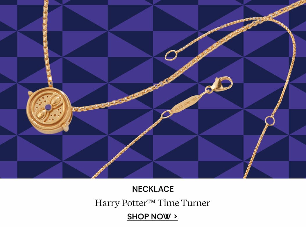 Harry Potter™ Time Turner Necklace, Gold | Shop Now
