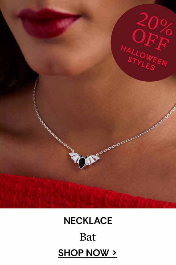 Crystal Bat Pendant