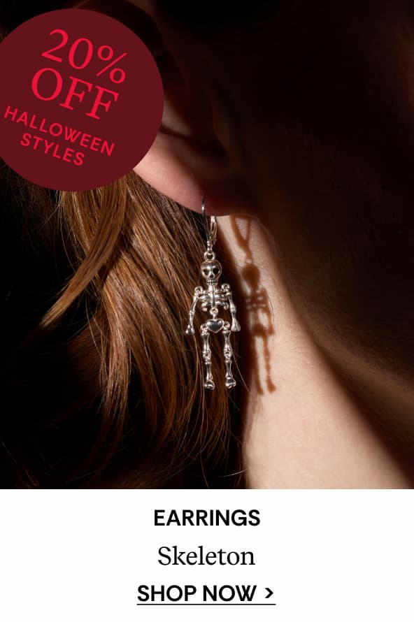 Skeleton Drop Earring