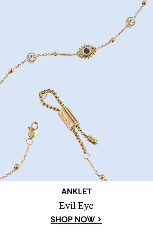 Evil Eye Crystal Anklet | Shop Now