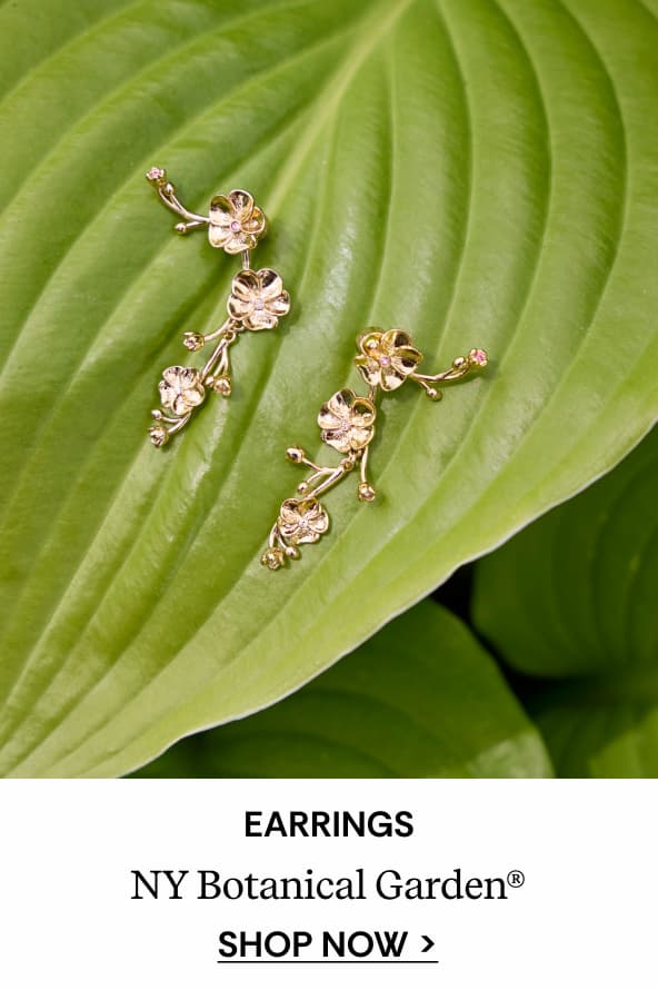 New York Botanical Garden® 2-in-1 Pansy Statement Earrings