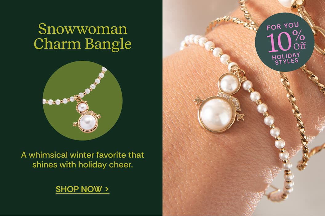 Snowwoman Beaded Bangle