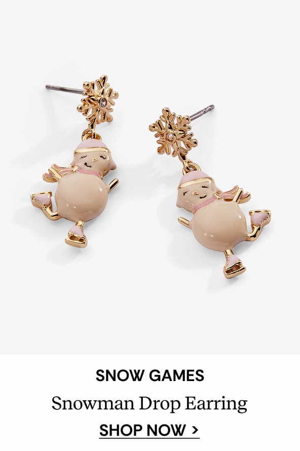 Snow Games Snowwoman Drop Earring