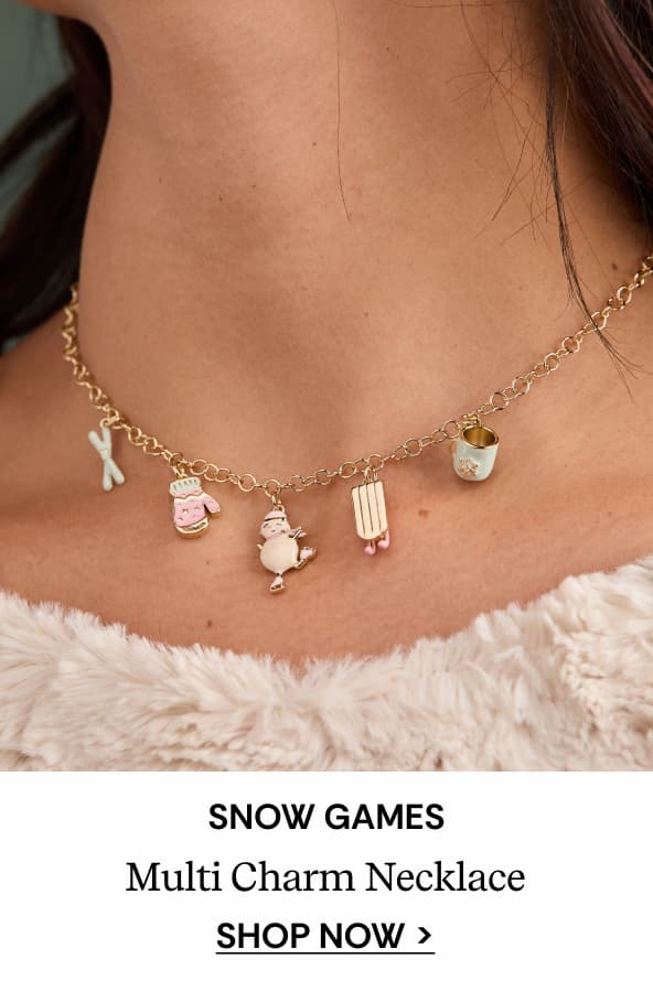 Snow Games Multi Charm Necklace