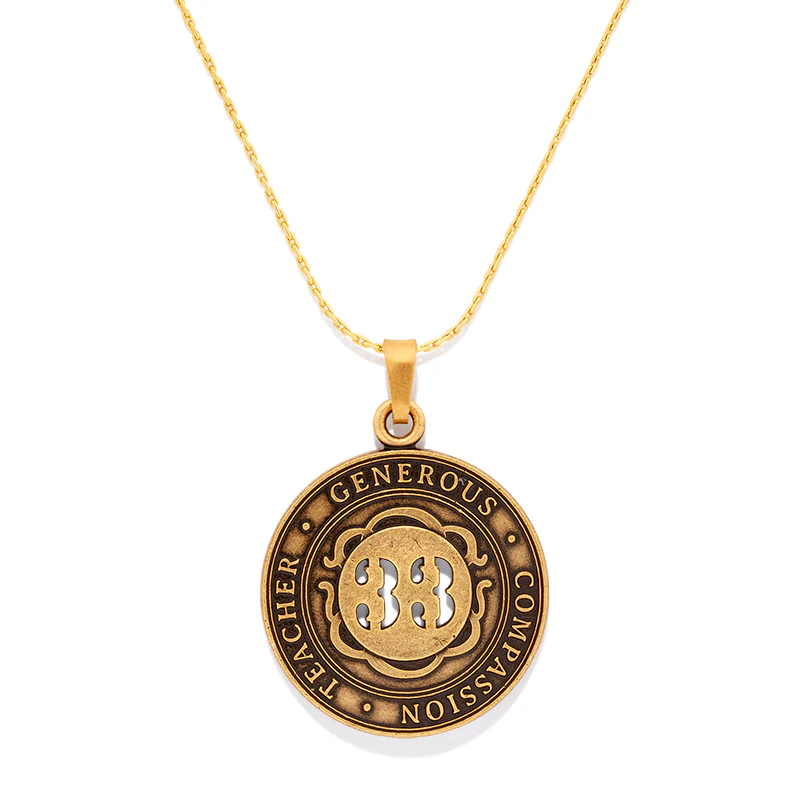 Image of Number 33 Necklace, Expandable | Teacher, Generous, and Compassion