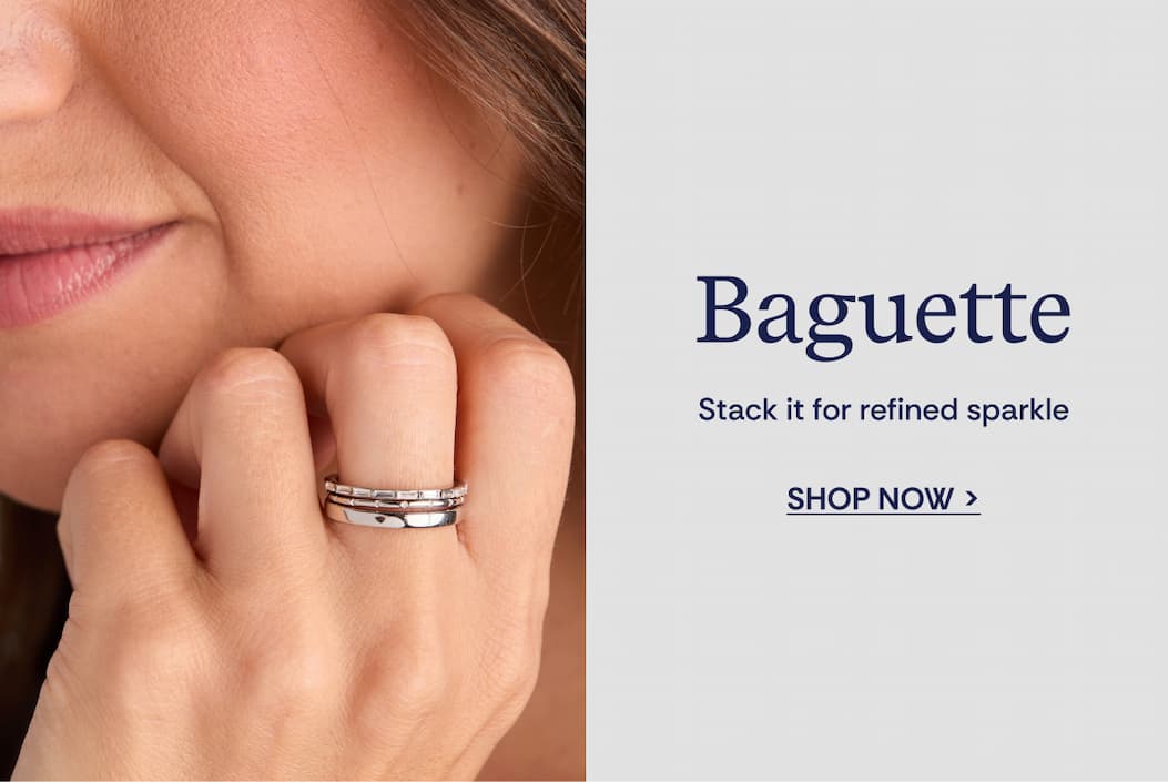 Baguette Stacking Ring Set of 3