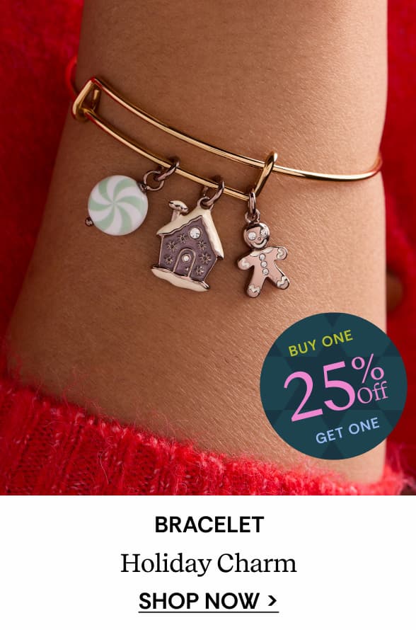 Pink Christmas Multi-Charm Bangle
