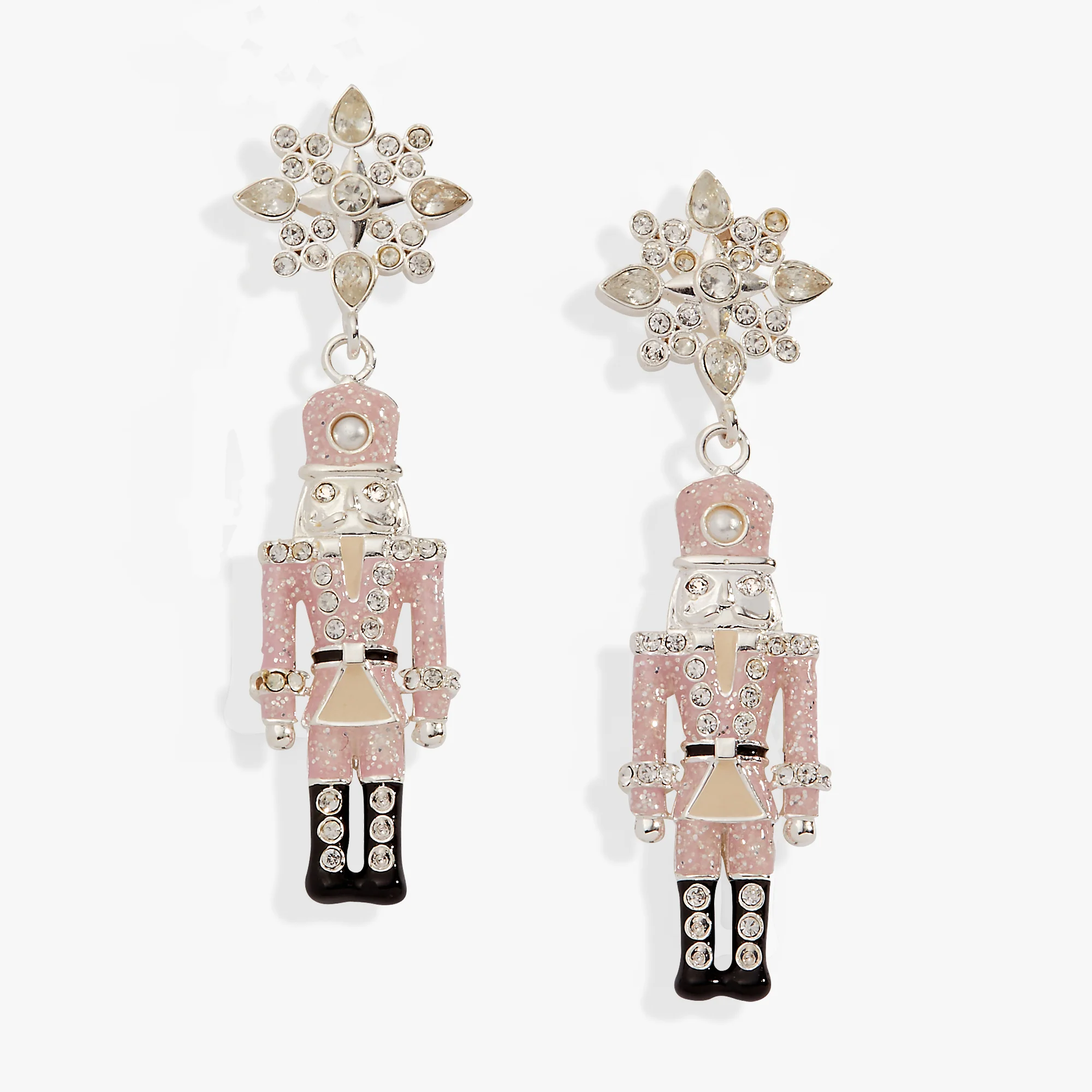Image of Nutcracker & Snowflake Drop Earrings