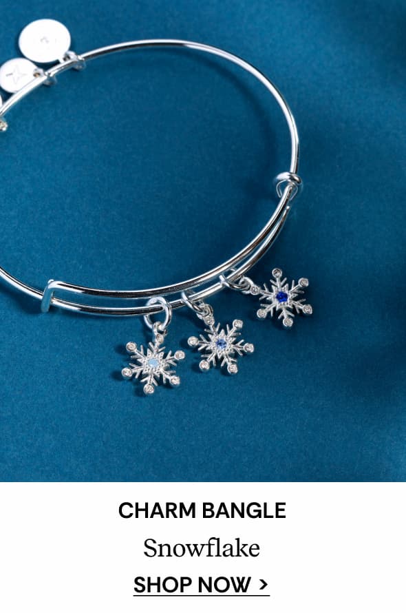 Snowflake Charm Bangle