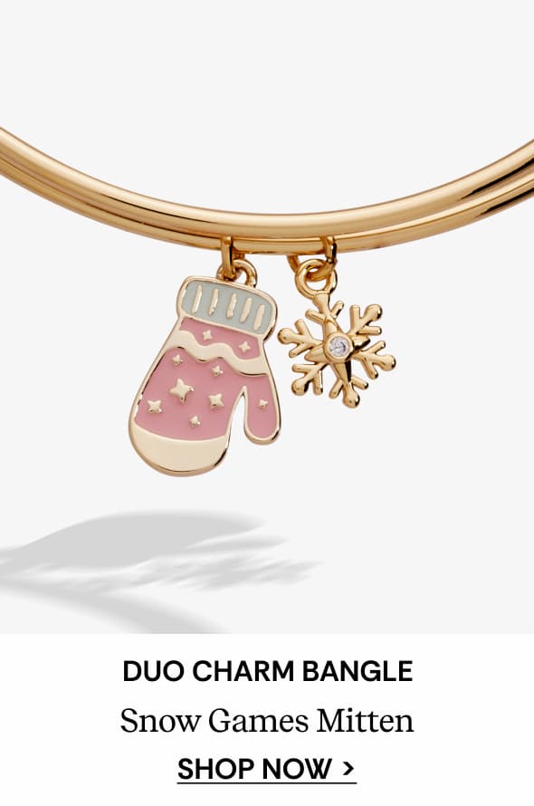 Snow Games Mitten Duo Charm Bangle
