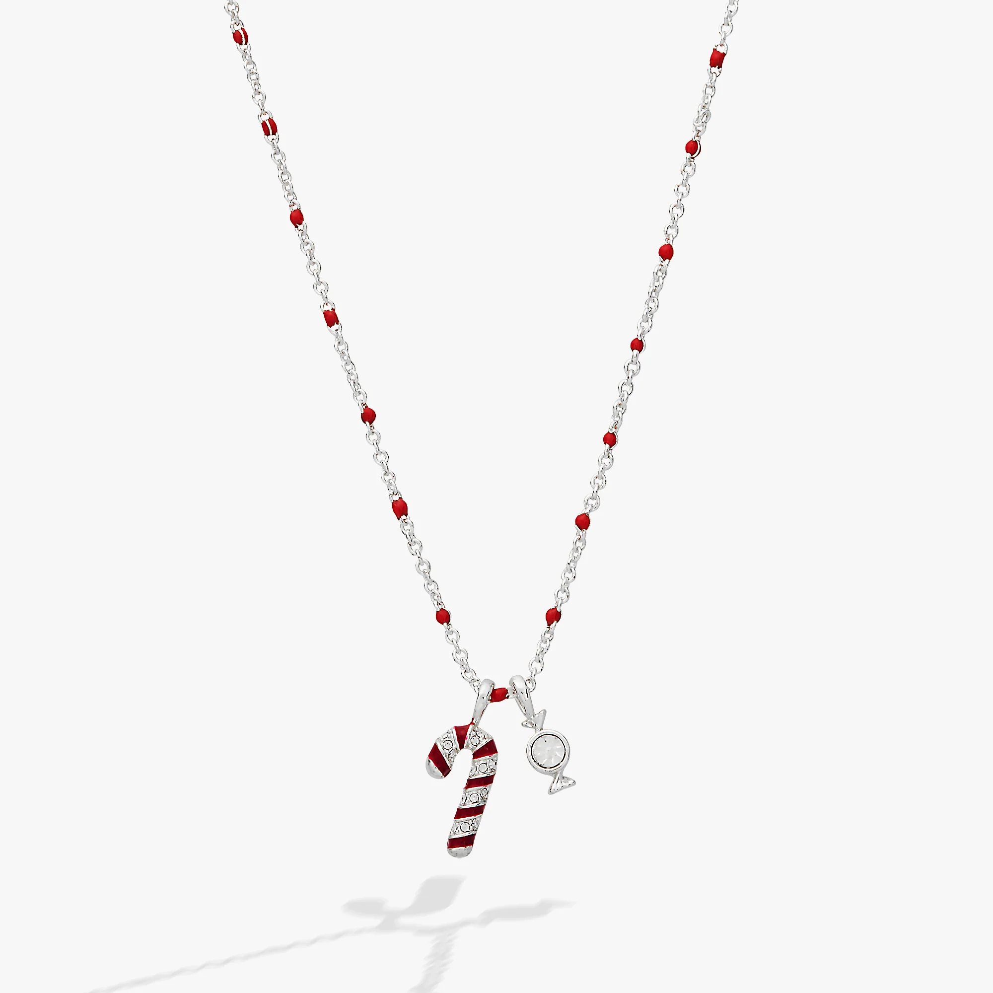 Image of Candy Cane Pendant Necklace