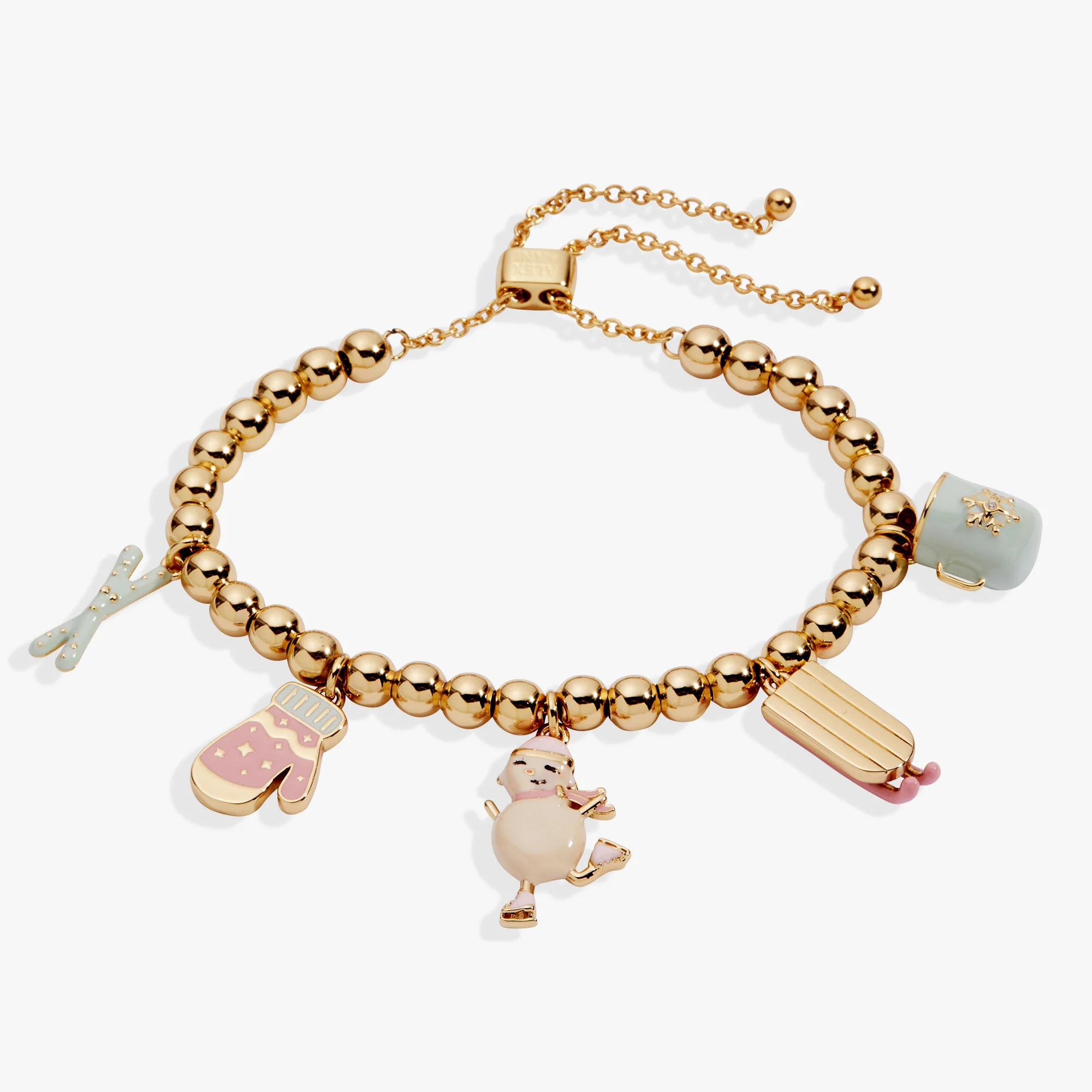 Image of Snow Games Multi Charm Bolo Bracelet
