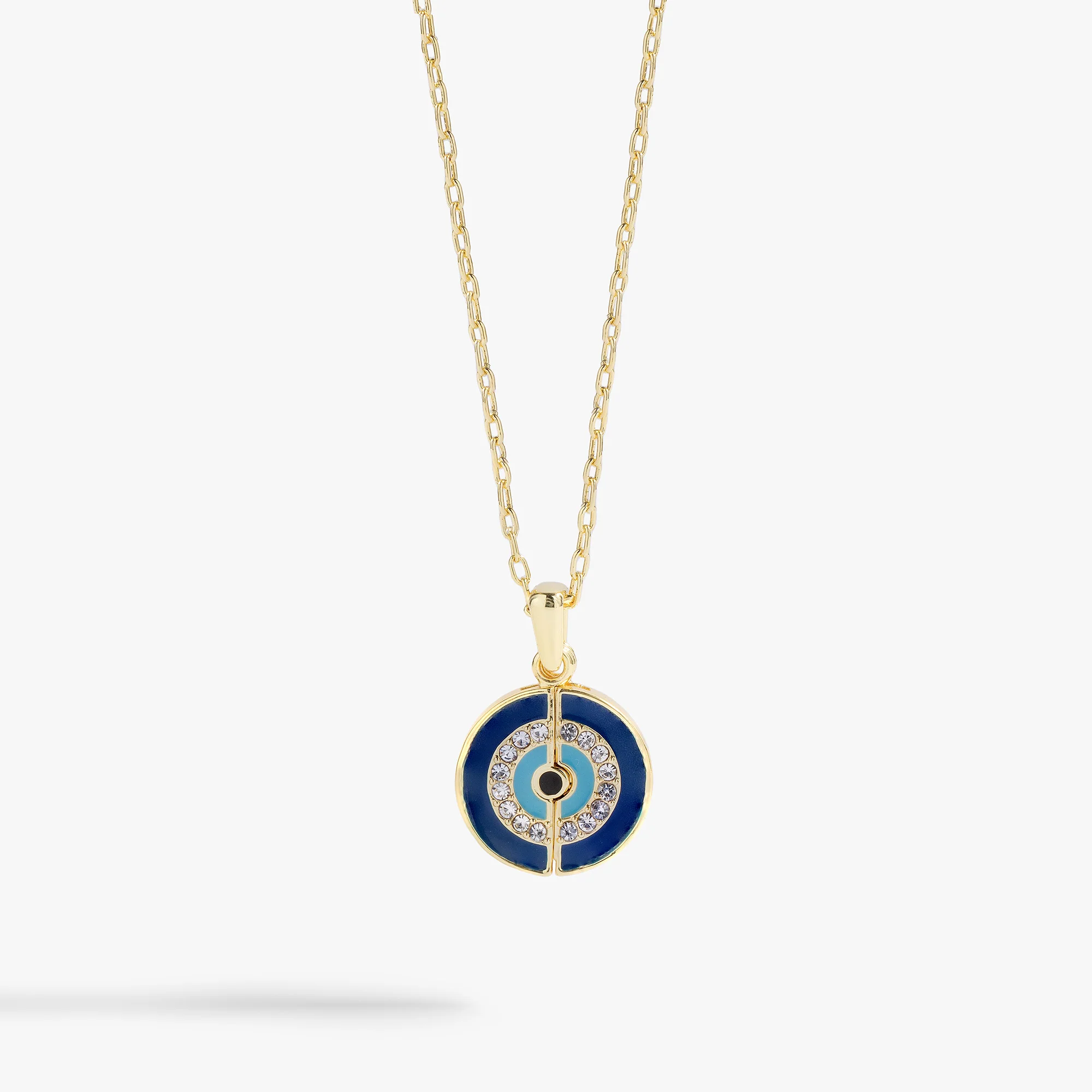 Image of Evil Eye 'Positive Vibes' Mantra Necklace