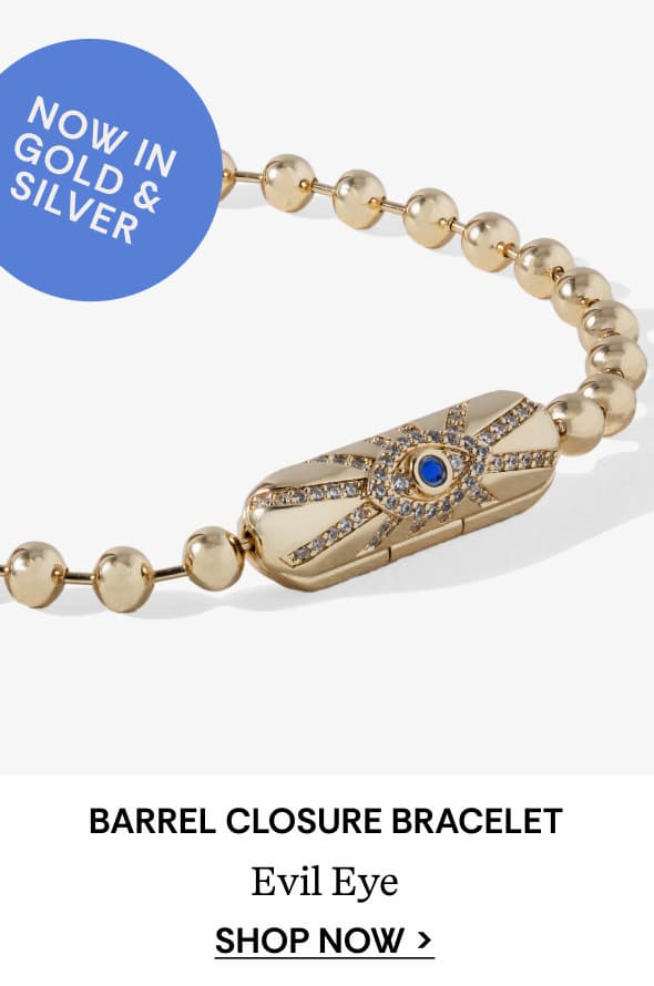 Shop Evil Eye Barrel Closure Bracelet