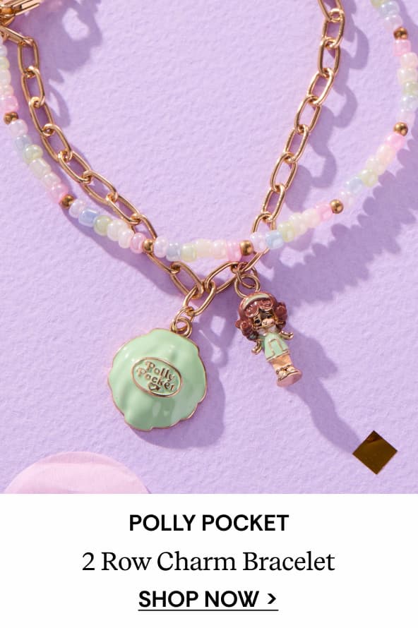 Shop Polly Pocket™ 2 Row Charm Bracelet