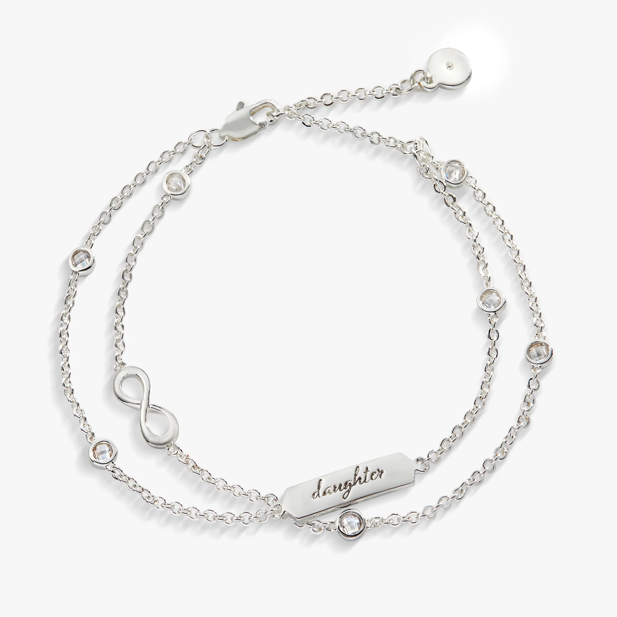 Image of Daughter Infinity Chain Double Strand Bracelet