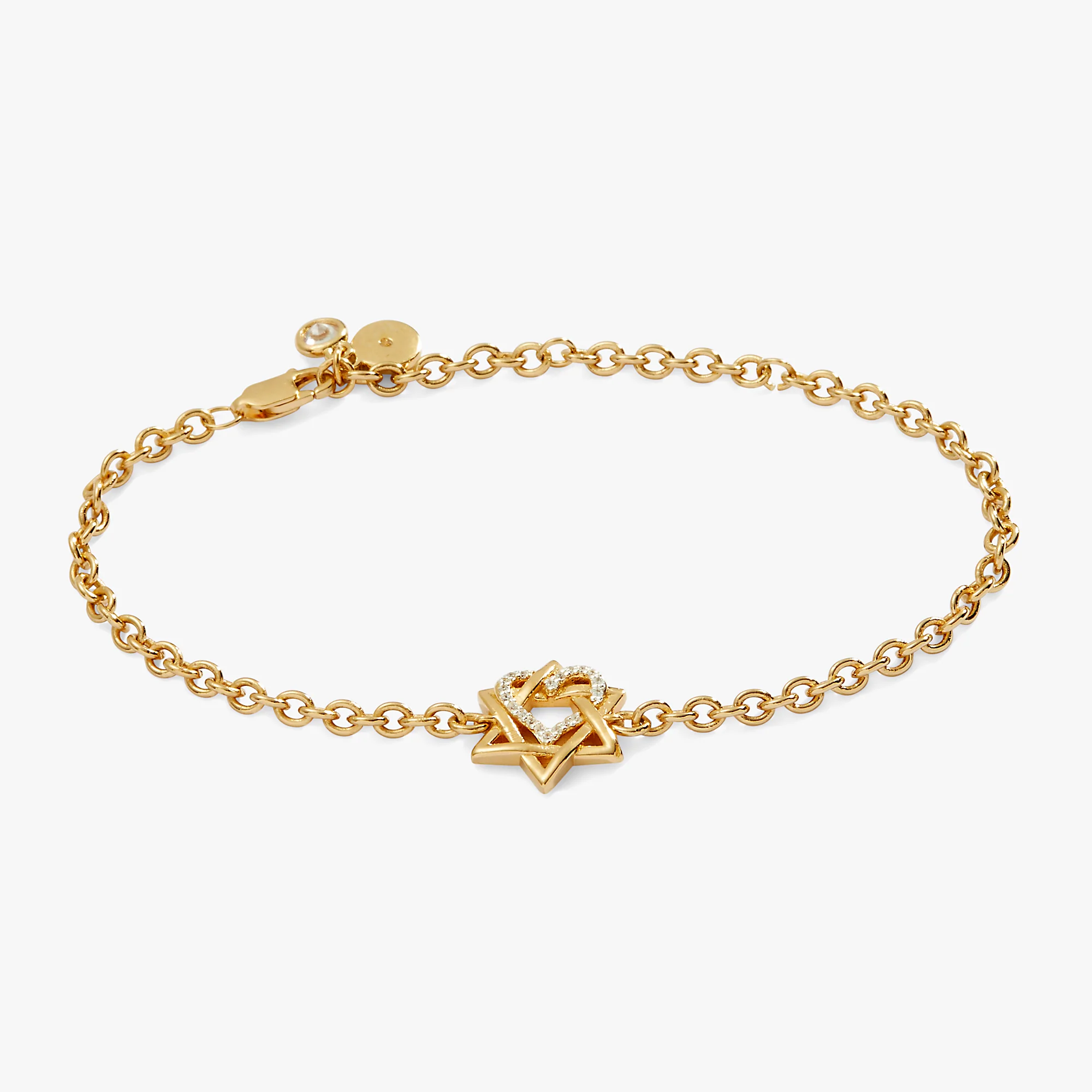 Image of Star of David Heart Bracelet