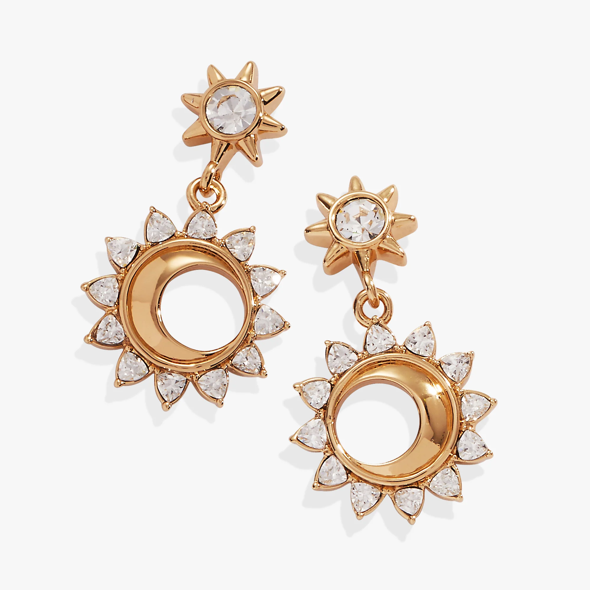 Image of Crystal Celestial Drop Earrings