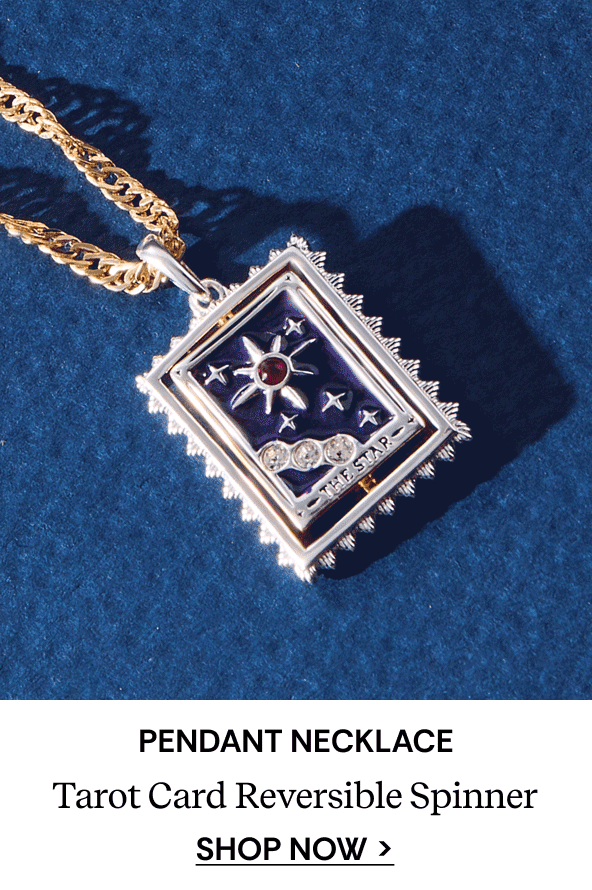 Shop Tarot Card Reversible Spinner Pendant Necklace