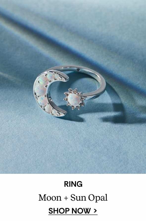 Moon + Sun Opal Ring