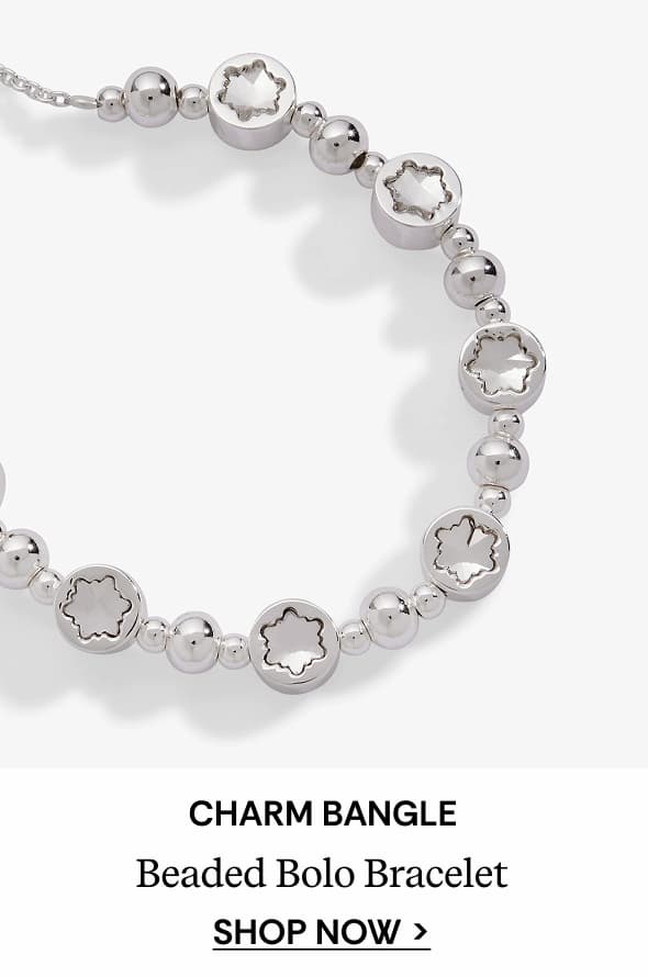 Shop Crystal Snowflake Beaded Bolo Bracelet